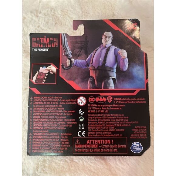 2022 The Batman Movie The Penguin Action Figure 3 Accessories & Mystery Card New - Picture 4 of 4
